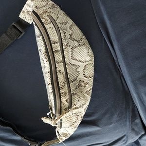 Leather Leopard Fanny Pack